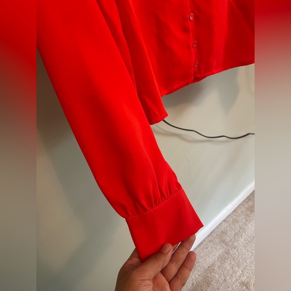 Vila Button through yea blouse - Picture 9 of 9